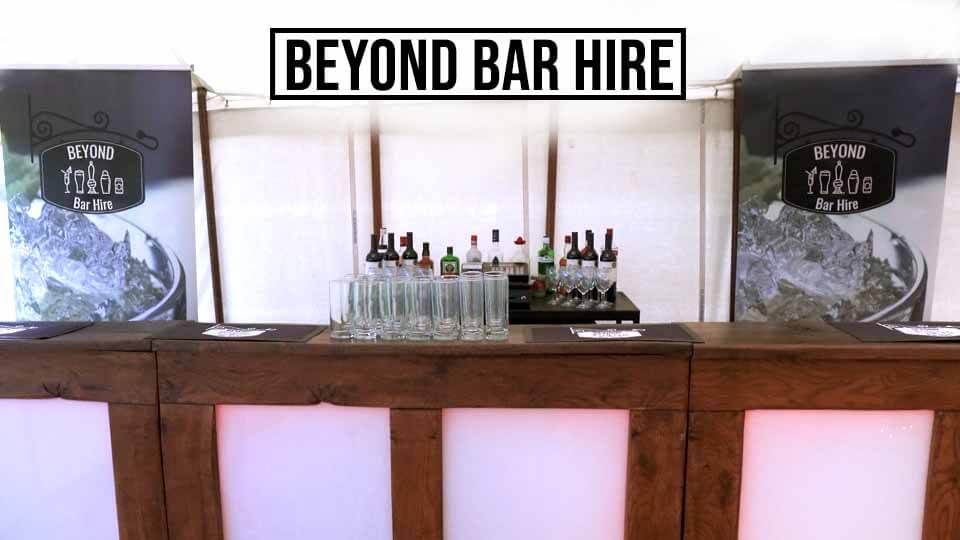 Dry Bar Hire Wedding Videographer Colchester Essex Beyond Bar Hire Supplier