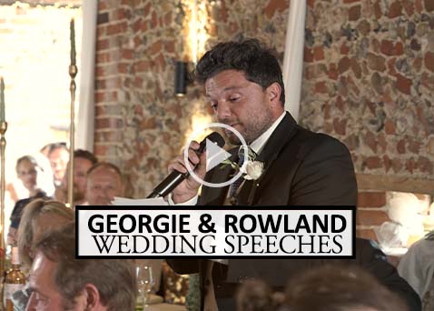 Wedding Videographer Speeches Suffolk Old Barn