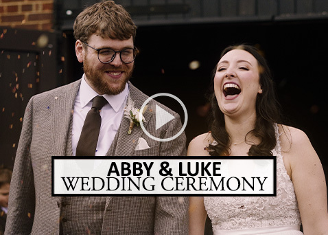 Abby & Luke Wedding Ceremony Milling Barn Wedding Videographer - Ceremony